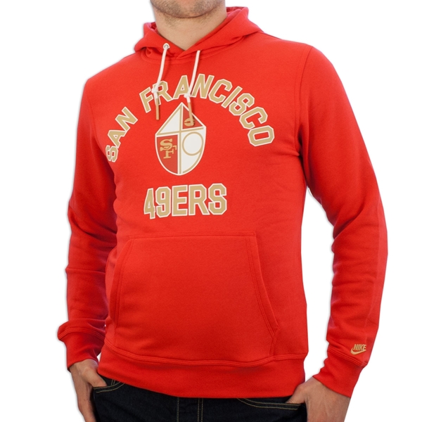 Image de Nike Sportswear - San Francisco 49ers Rewind Hoodie - University Red/ Club Gold