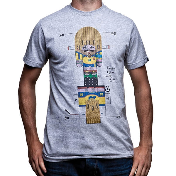 Image de Copa Football - T-shirt El Pibe Paper Toy - Gris