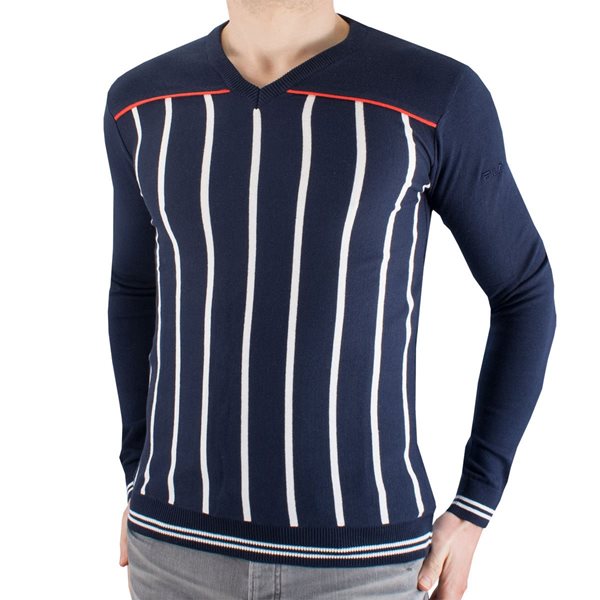 Image de FILA Vintage - Pull torsadé Pascal - Navy