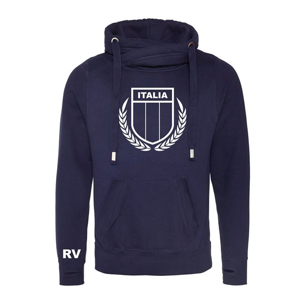 Image de Rugby Vintage - Itali Rugby Sweat a Capuche - Noir