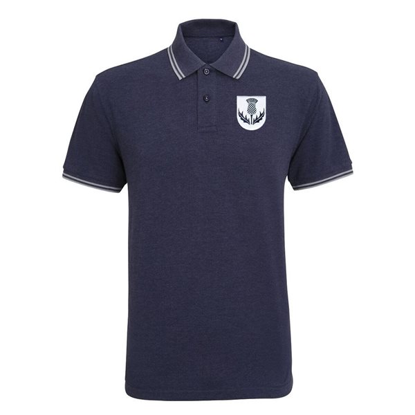 Image de Rugby Vintage - Polo Ecosse années 1980 - Bleu