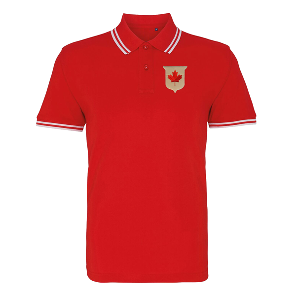 Image de Rugby Vintage - Polo Canada années 1980 - Rouge