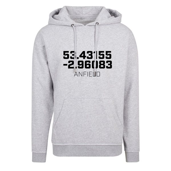 Image de FC Eleven - Sweat A Capuche Anfield Coordinates - Gris