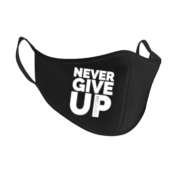 FC Eleven - Never Give Up Face Mask - Black