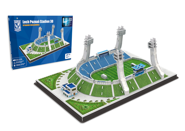 Lech Poznan Bulgarska Stadium - 3D Puzzle (LED Edition)