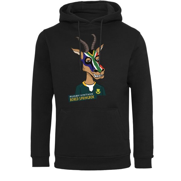 Rugby Vintage - South Africa Bored Springboks Hoodie - Black