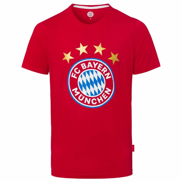 Bayern Munchen Logo T-Shirt - Red