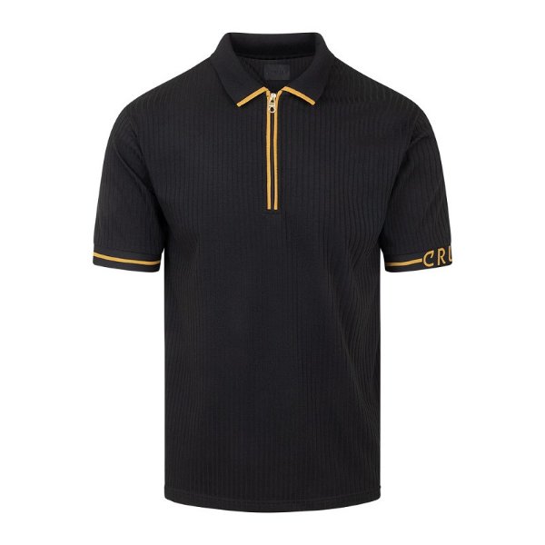 Cruyff - Toresso Poloshirt - Zwart/ Goud