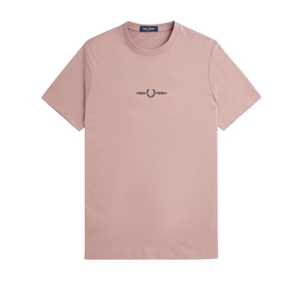 Fred Perry - Embroidered T-Shirt - Dark Pink