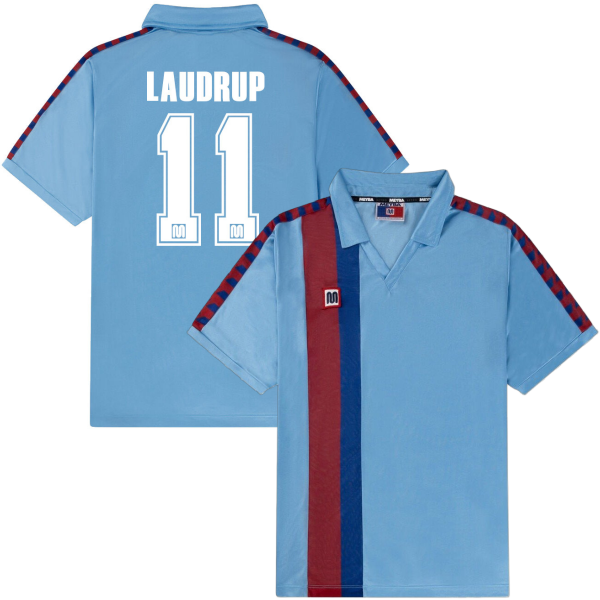 Image de Meyba - Maillot extérieur retro Barcelona 1988-1989 + Laudrup 11
