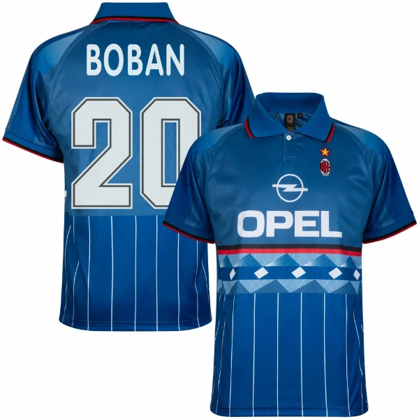 Image de Maillot rétro de Football Fourth AC Milan 1995-1996 + Boban 20
