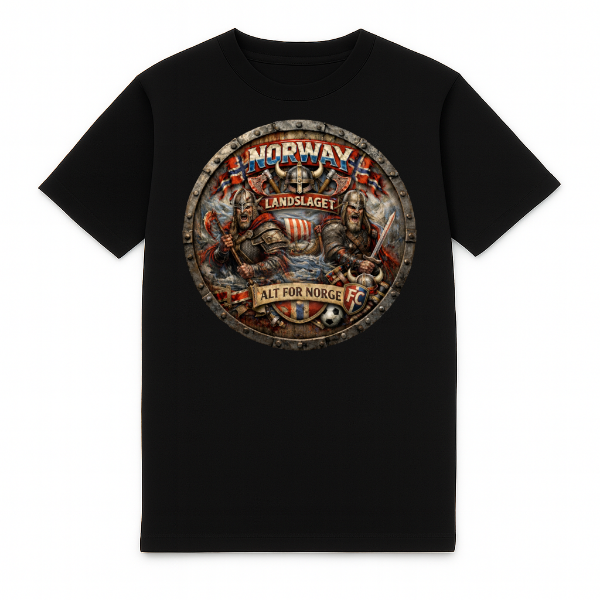 FC ELEVEN - Norway Vikings Heavy T-Shirt  - Black