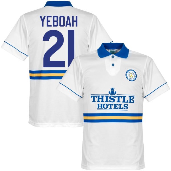 Leeds United Retro Voetbalshirt 1993-1995 + Yeboah 21