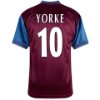Aston Villa Retro Football Shirt 1997-1998 + Yorke 10