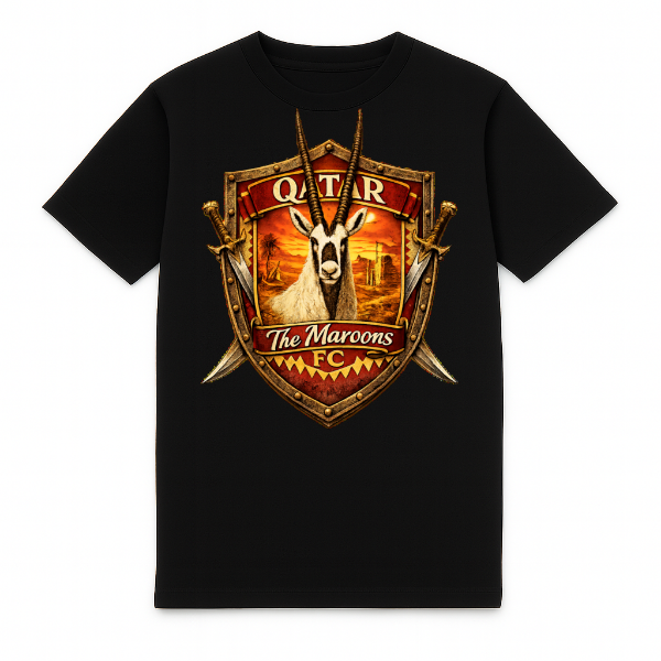 FC ELEVEN - Qatar The Maroons Heavy T-Shirt - Zwart 
