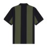 Fred Perry x Meyba - Cut N Sew Polo - Zwart/ Groen