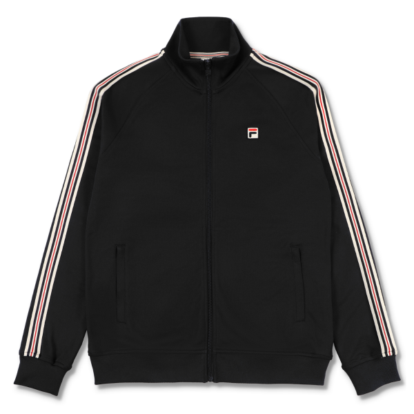 FILA Vintage - Biella Regular Taped Pique Track Jacket - Black