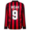 Image de Maillot rétro de Football AC Milan 1995-1996 (Manches Longues) + Weah 9